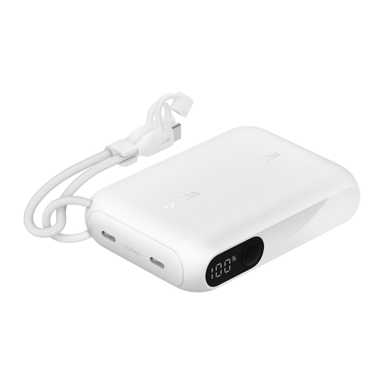 BPB027fqWH Boostcharge 10K Power Bank with Display - White