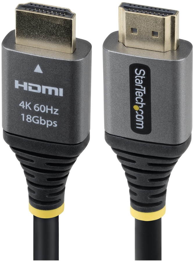 HDMMV6F 6 ft. 4K 60Hz HDMI 2.0 Cable, Black & Silver