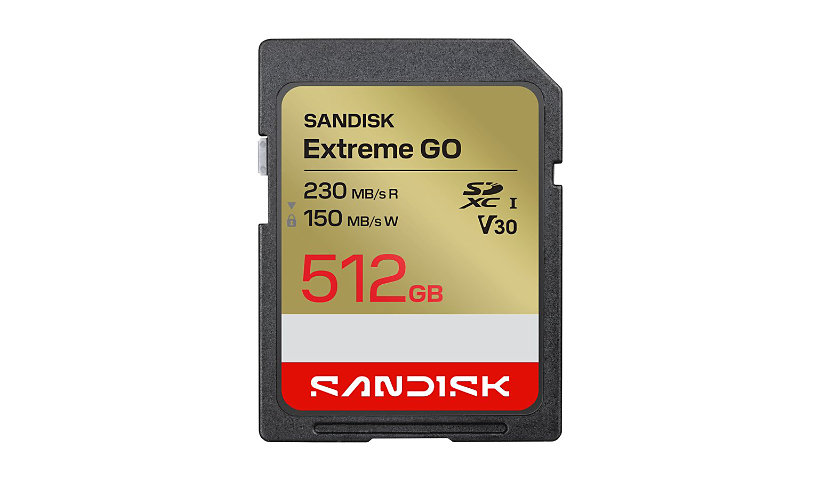 SDSDXGN-512G-GNCIN 512 GB Extreme SDXC UHS-I Flash Memory Card