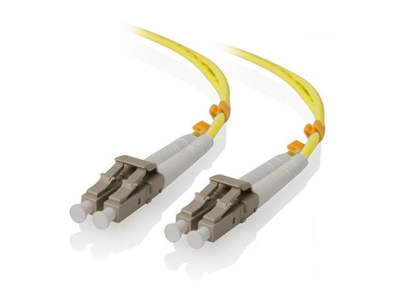 LCLC-25-OS2-D 82 ft. LC to LC 100G Singlemode LSZH 09-125um OS2 Yellow 2 mm OD Duplex Fiber Cable