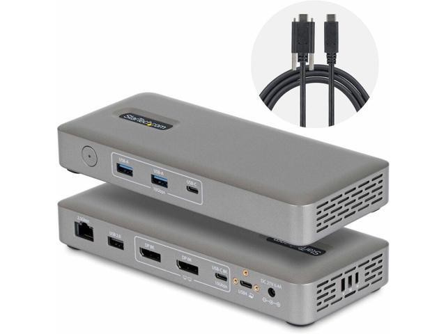 208N-USB4-DOCK Dual 4K DisplayPort USB4 Dock with 100W Power Delivery