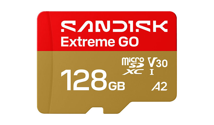SDSQXGN-128G-GN6MN 128 GB Extreme Go microSDHC UHS-I Flash Memory Card