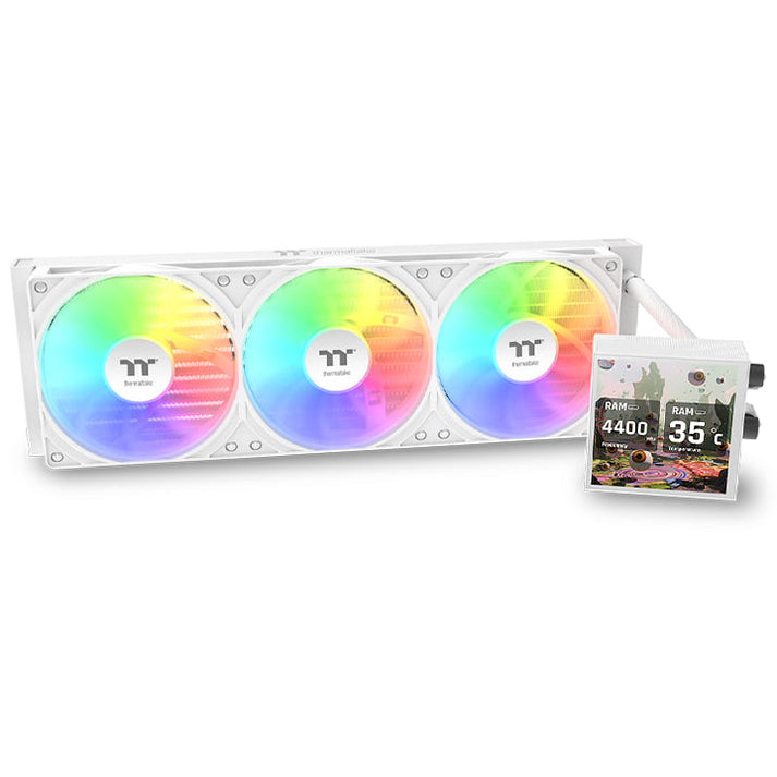Thermaltake CL-W508-PL12SW-A LB360 Ultra ARGB Sync AIO Liquid CPU Cooler - White
