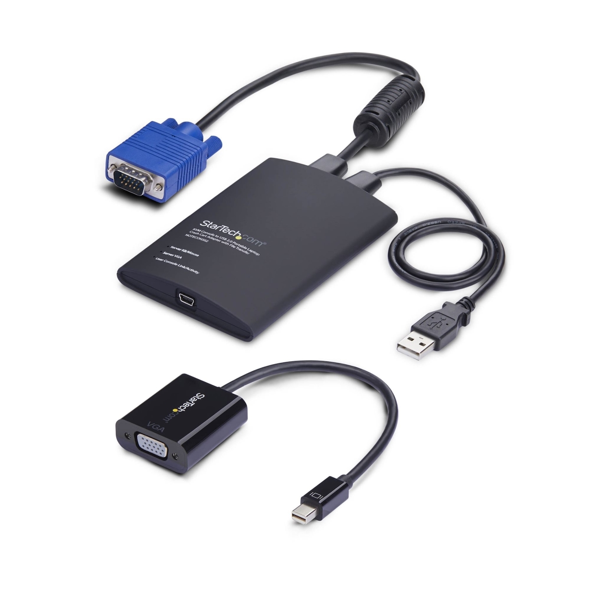 NOTECONS02VGAMD VGA mDP Portable Laptop Crash Cart Adapter