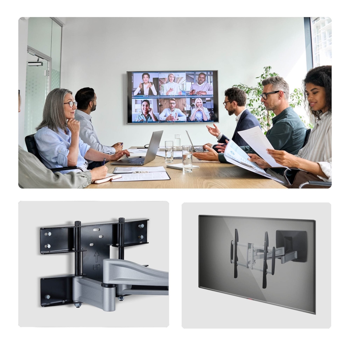 FL at SCREEN WALLMOUNT SUPPORTS 100IN TVS UP TO 187.4LB, VESA 800 500 - TV BRACKE