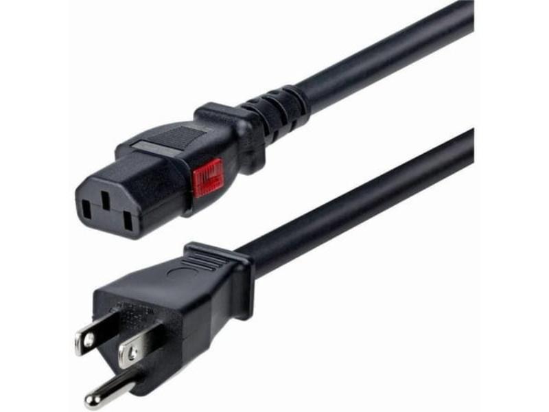 10FTLC15APOWERC 10 ft. Power Cord with 5-15P to C13 Replacement AC Computer Power Cable, Black