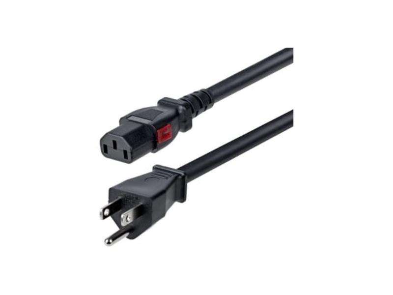 6FTLC15APOWERCO 6.6 ft. Power Cord with 5-15P to C13 Replacement AC Computer Power Cable, Black