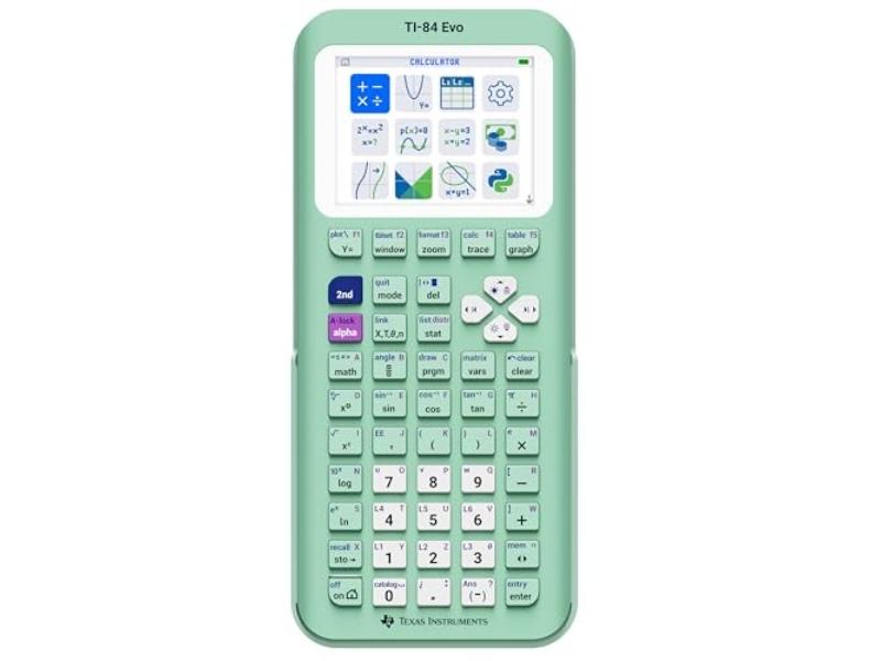 TI84EVOMINT Evo Graphing Calculator, Mint