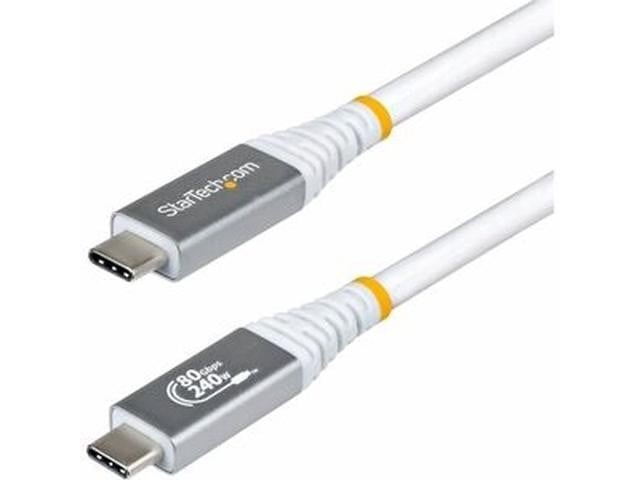 CC18IN80GUSB4CW 1.5 ft. USB4 USB-C 80Gbps Cable, White