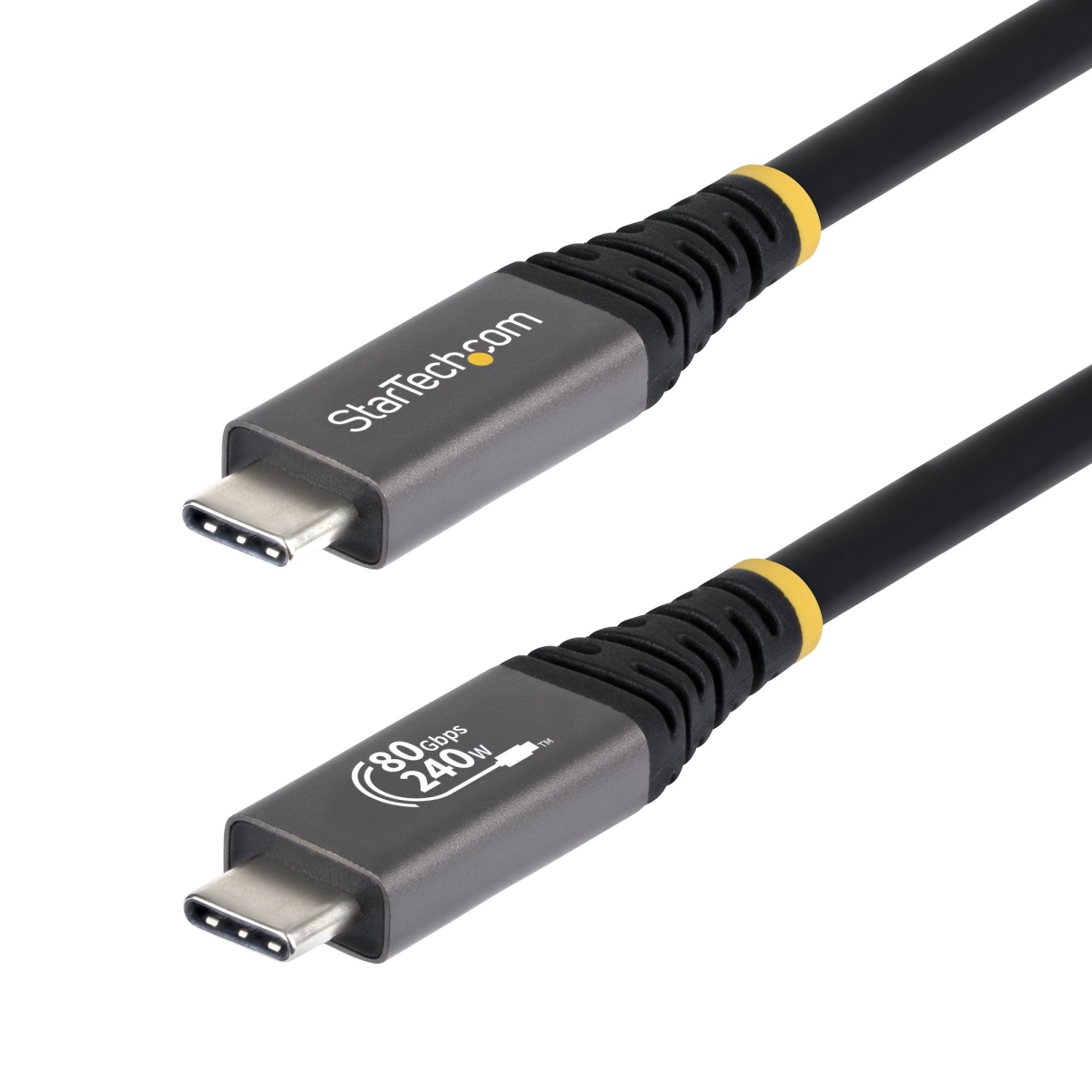 CC5FT80GUSB4CA5 5 ft. 240Hz 80 Gbps USB4 USB-C Cable, Black