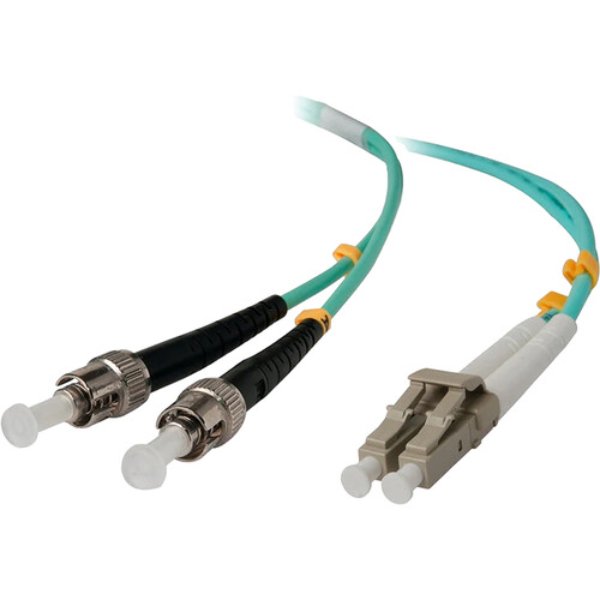 LCLC-01-OM3-D 1 m OM3 Aqua 3 mm OD Duplex Fiber Optic Cable