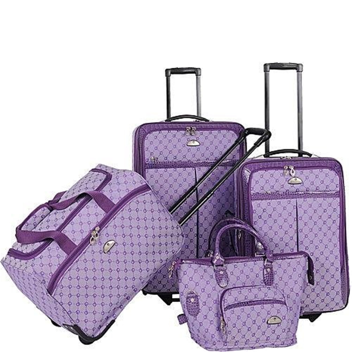 Picture of American Flyer 83700-4 LIP AF Signature Luggage Set, Purple - 4 Piece