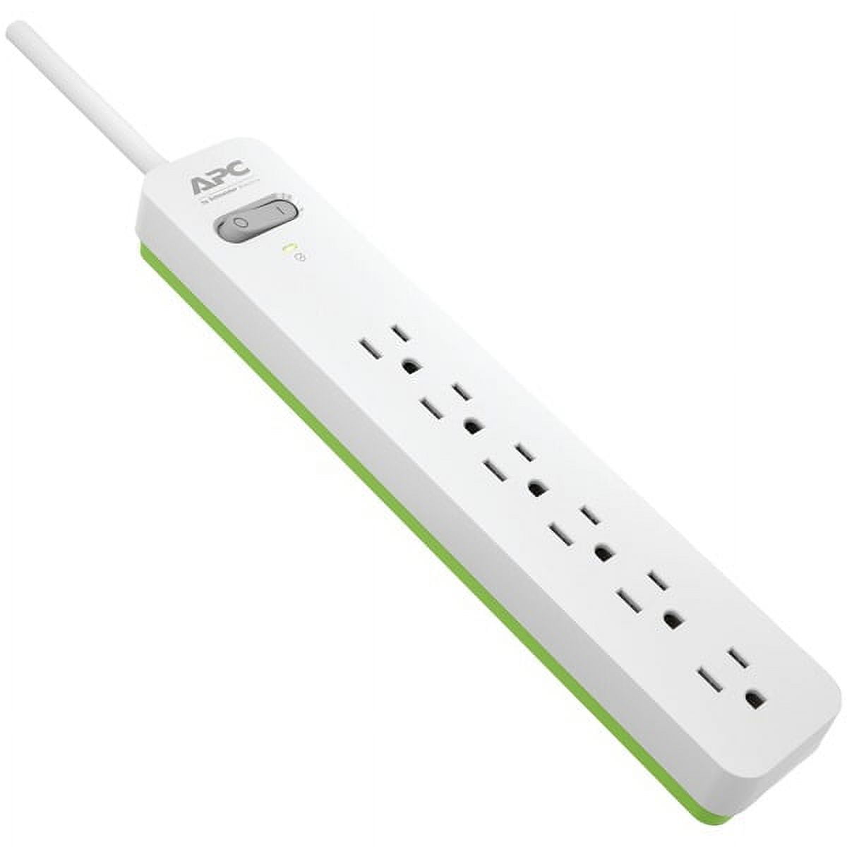 Picture of APC by Schneider Electric PE66W&#44; 6-Outlet Surge Protector 1080 Joules