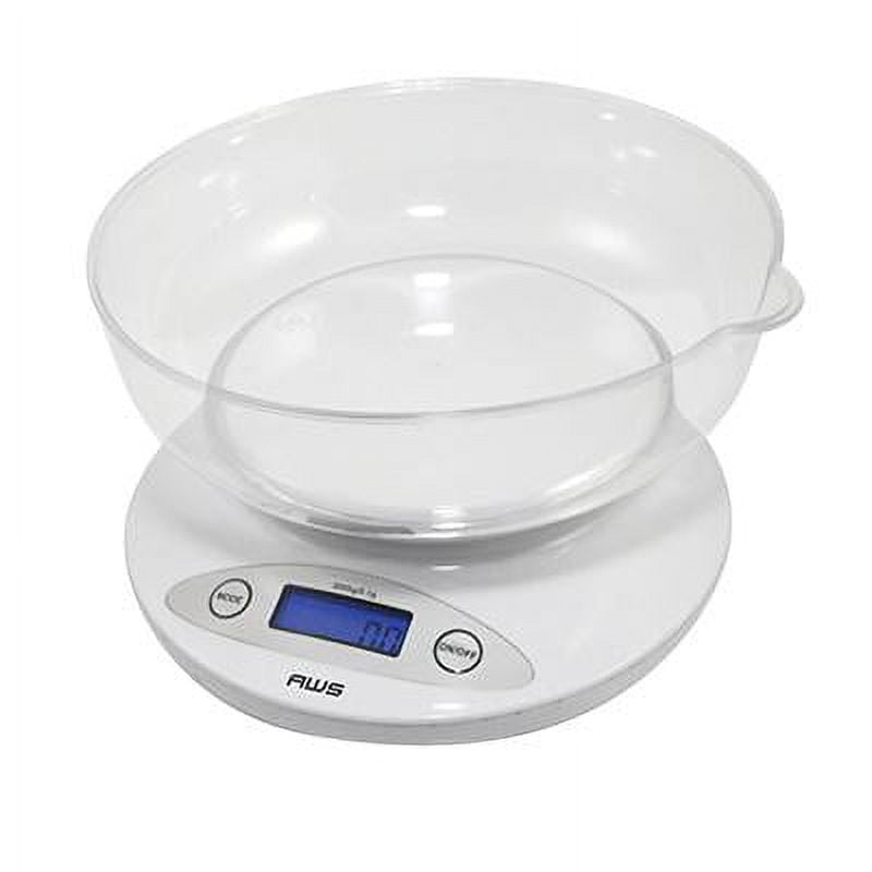 Picture of American Weigh Scales 2KBOWL-WT 2000 gal Capacity Digital Kitchen Scale - White