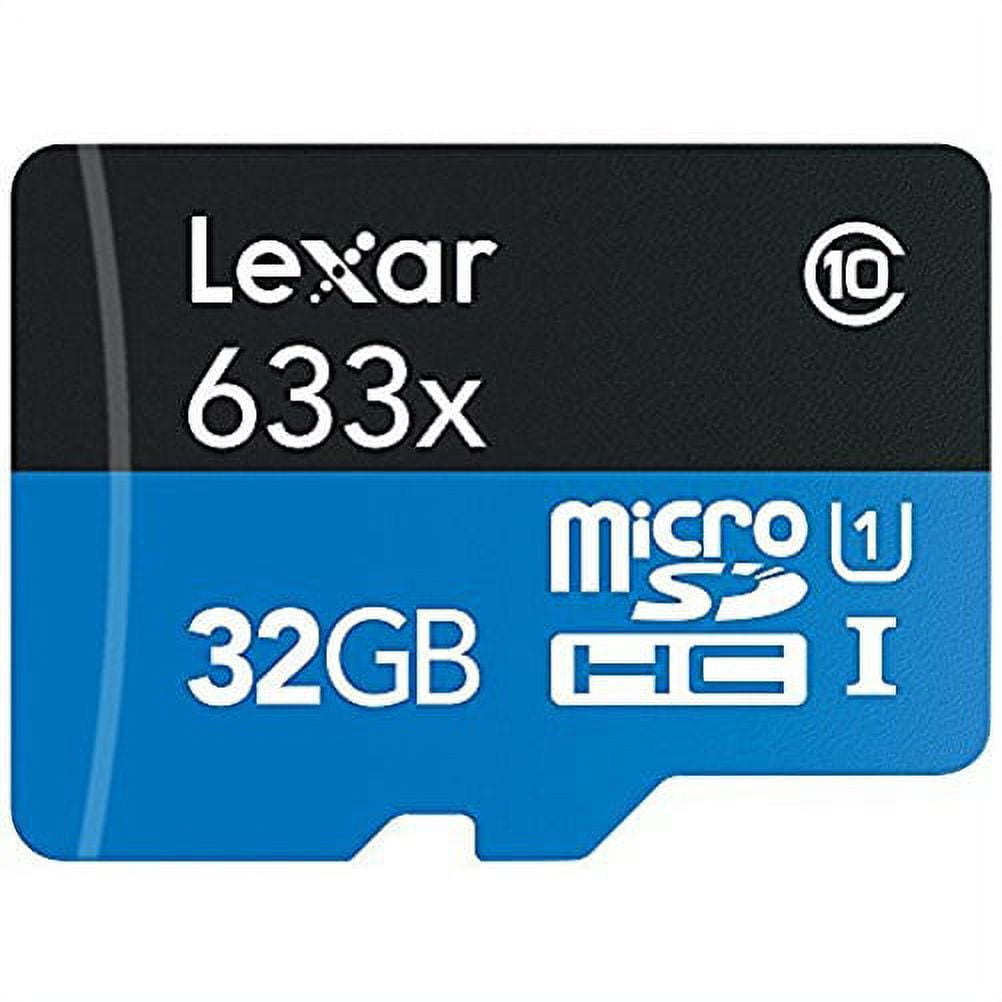 Picture of Crucial LSDMI32GBBNL633A 32 GB High Performance Micro Card with SD Adapter - Black & Blue