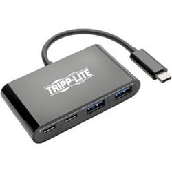 Picture of Tripp Lite U460-004-2A2CB USB-C Portable Hub with 2x USB-C to 2x USB-A Ports