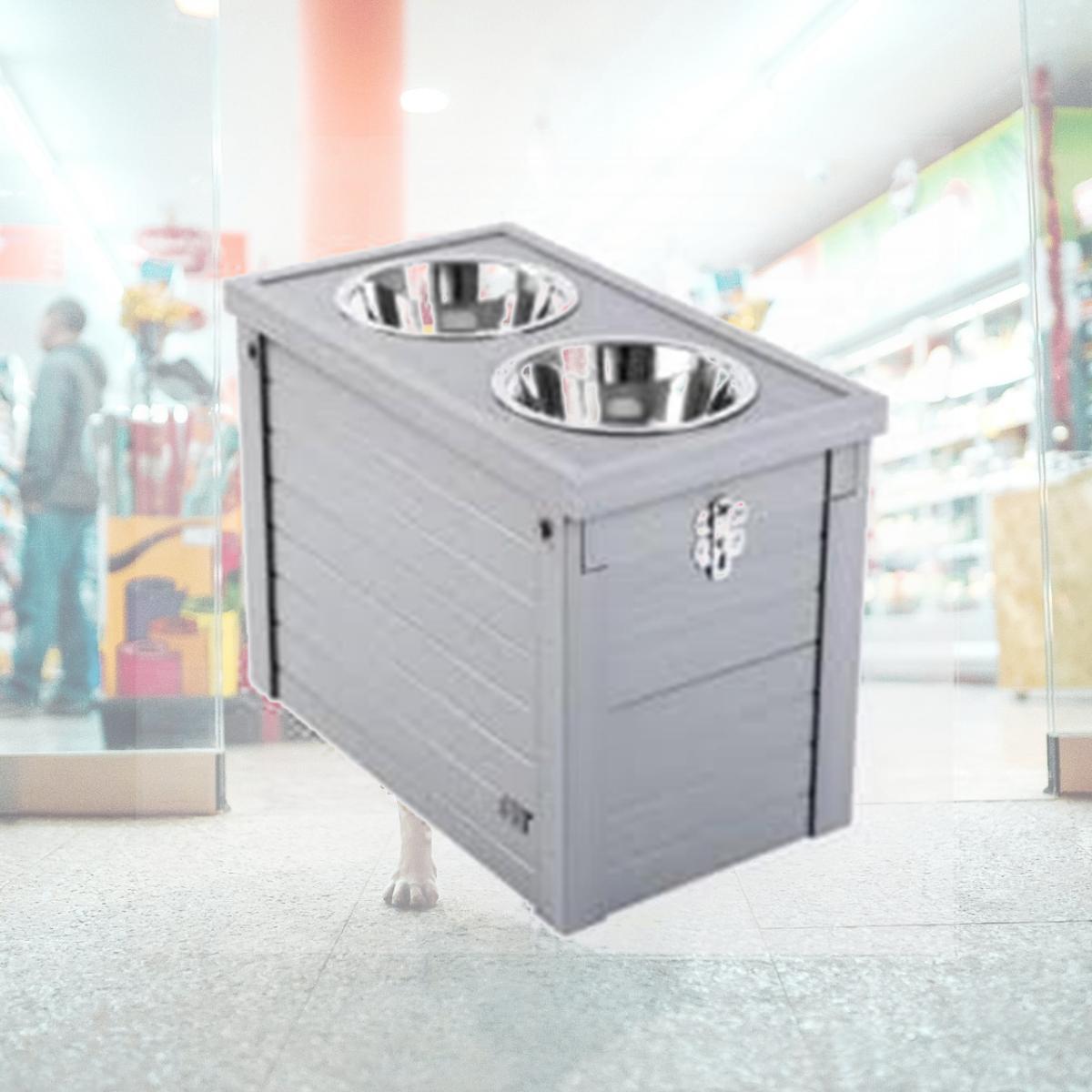 Picture of New Age Pet EHHF305XL Piedmont Diner Storage, Grey
