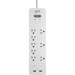 Picture of APC by Schneider Electric PH8U2W 120V Home Office Surgearrest 2160J Surge Protector&#44; White