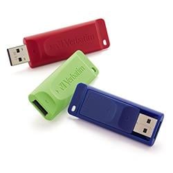 Picture of Verbatim VER99122 16GB Red&#44; Green & Blue Store N Go USB Flash Drive - Pack of 3