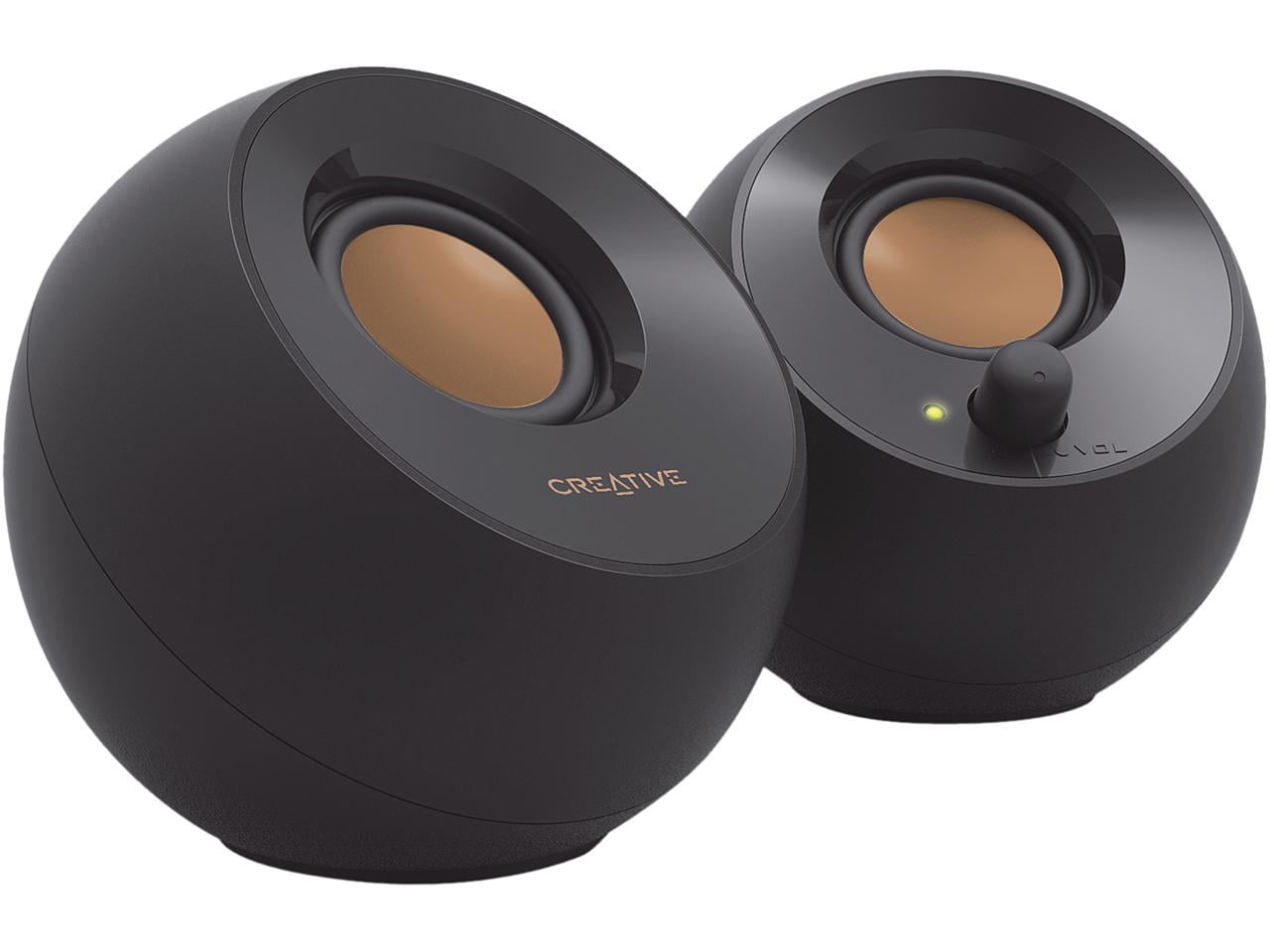 Pebble Desktop Speakers, Black