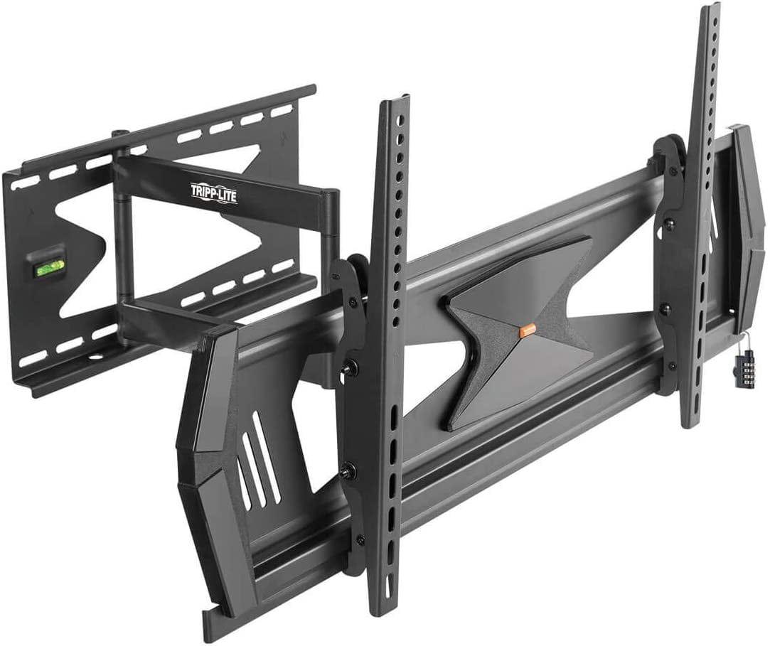 Heavy-Duty Full-Motion Security TV Wall Mount for 37 to 80 in. Display - Black