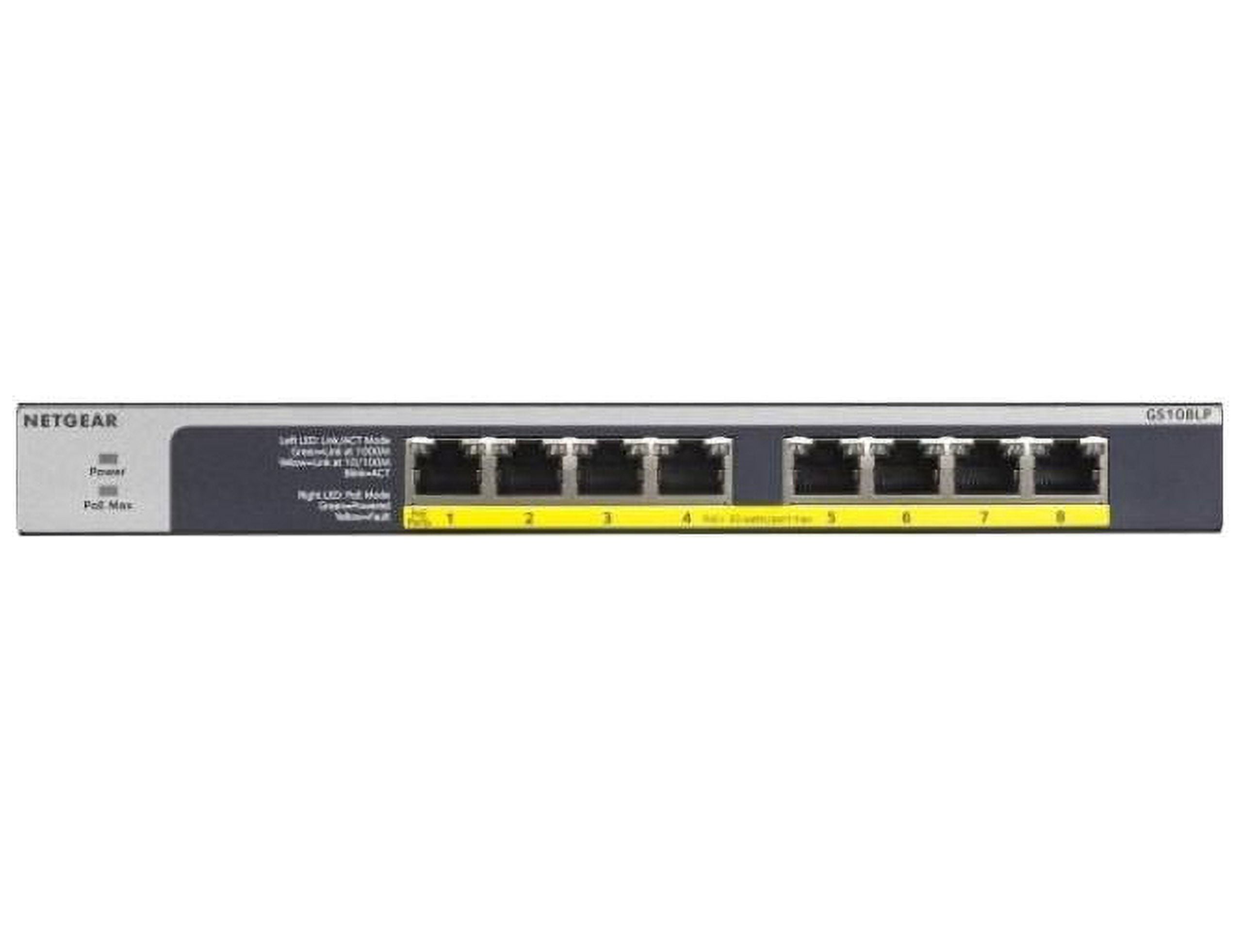 60W 8-Port PoE Plus Gigabit Ethernet Unmanaged Switch -  Netgear, NE755012