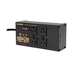 Picture of Tripp Lite IBAR4ULTRAUSBB 8 ft. Cord Right-Angle Plug 3330 Joules&#44; 2 USB Ports Metal Housing Isobar 4-Outlet Surge Protector