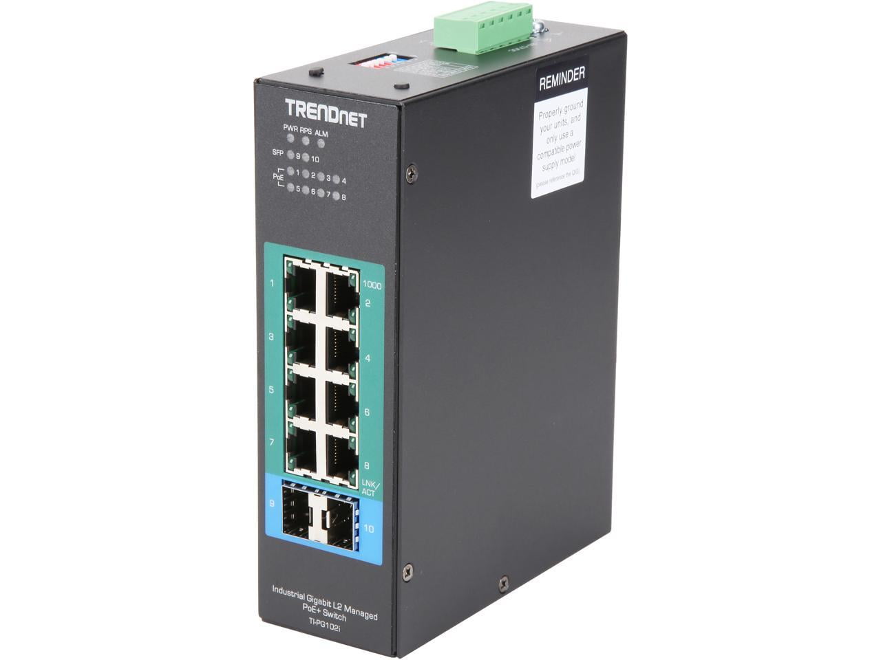 Picture of TRENDnet TI-PG102i 8 X Gigabit Ethernet PoE & Ports