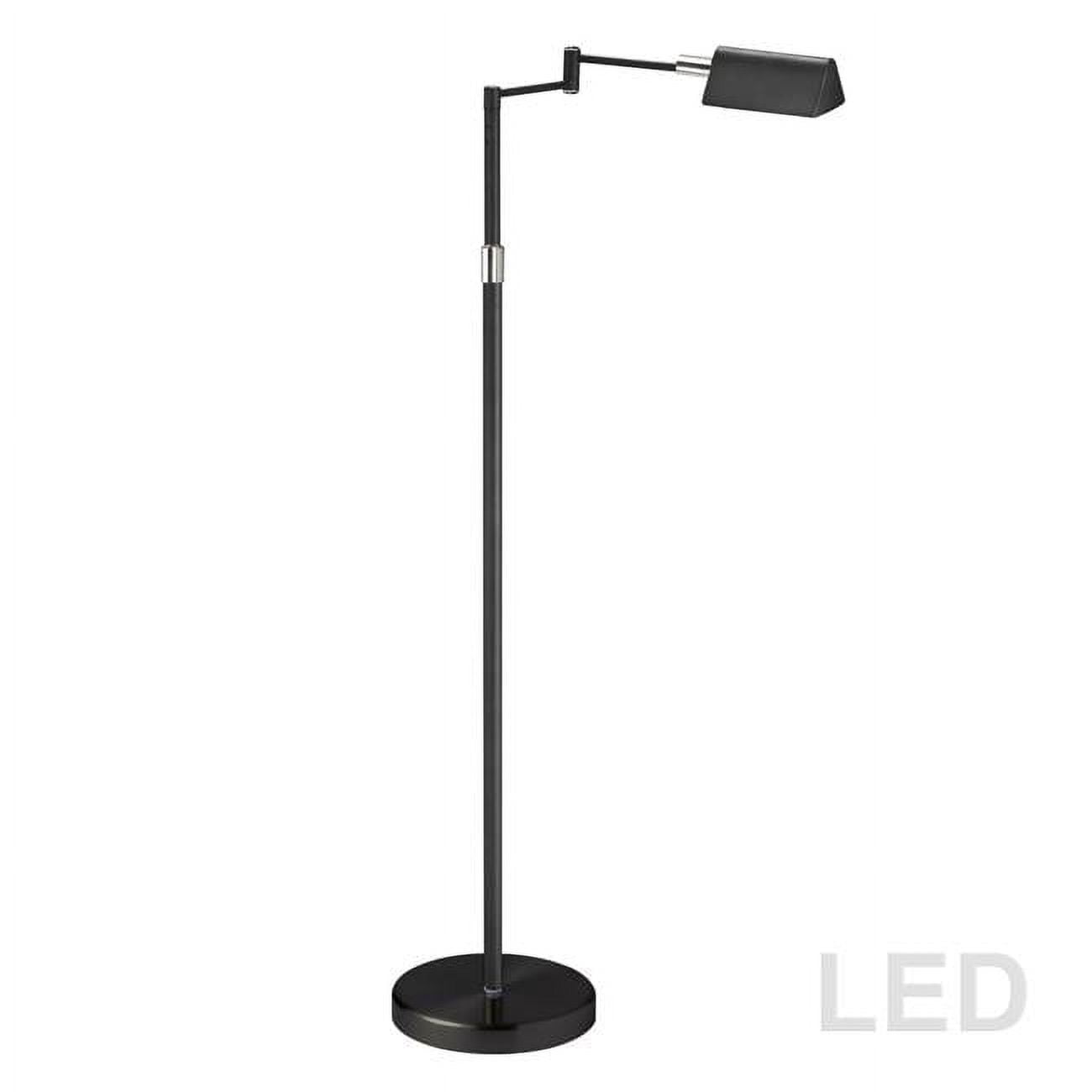 Picture of Dainolite 9257LEDF-BK 9W LED Swing Arm Floor, Black