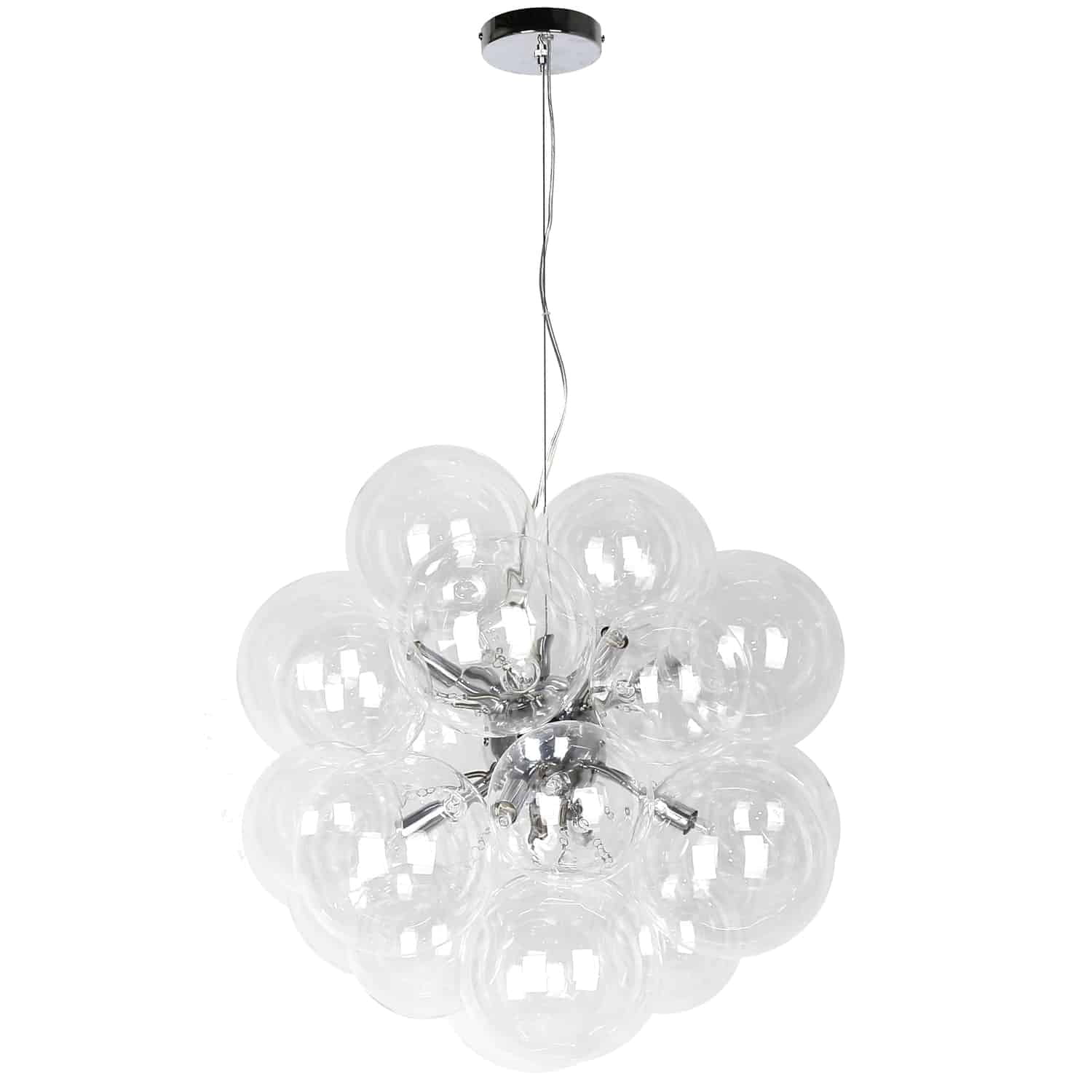 Comet 6 Light Halogen Pendant Ceiling Light with Clear Glass - Polished Chrome -  StarBrite, ST2938216
