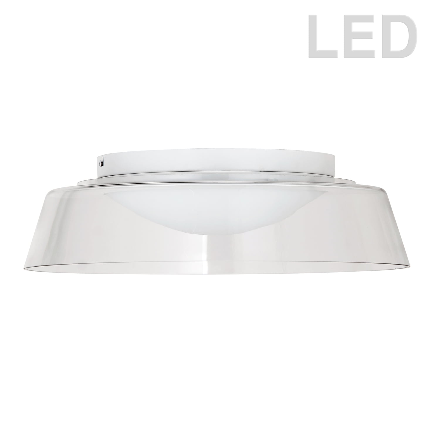 Picture of Dainolite 3145-LEDFH18-CL-MW 35W LED Flush Mount, Matte White with Clear Glass