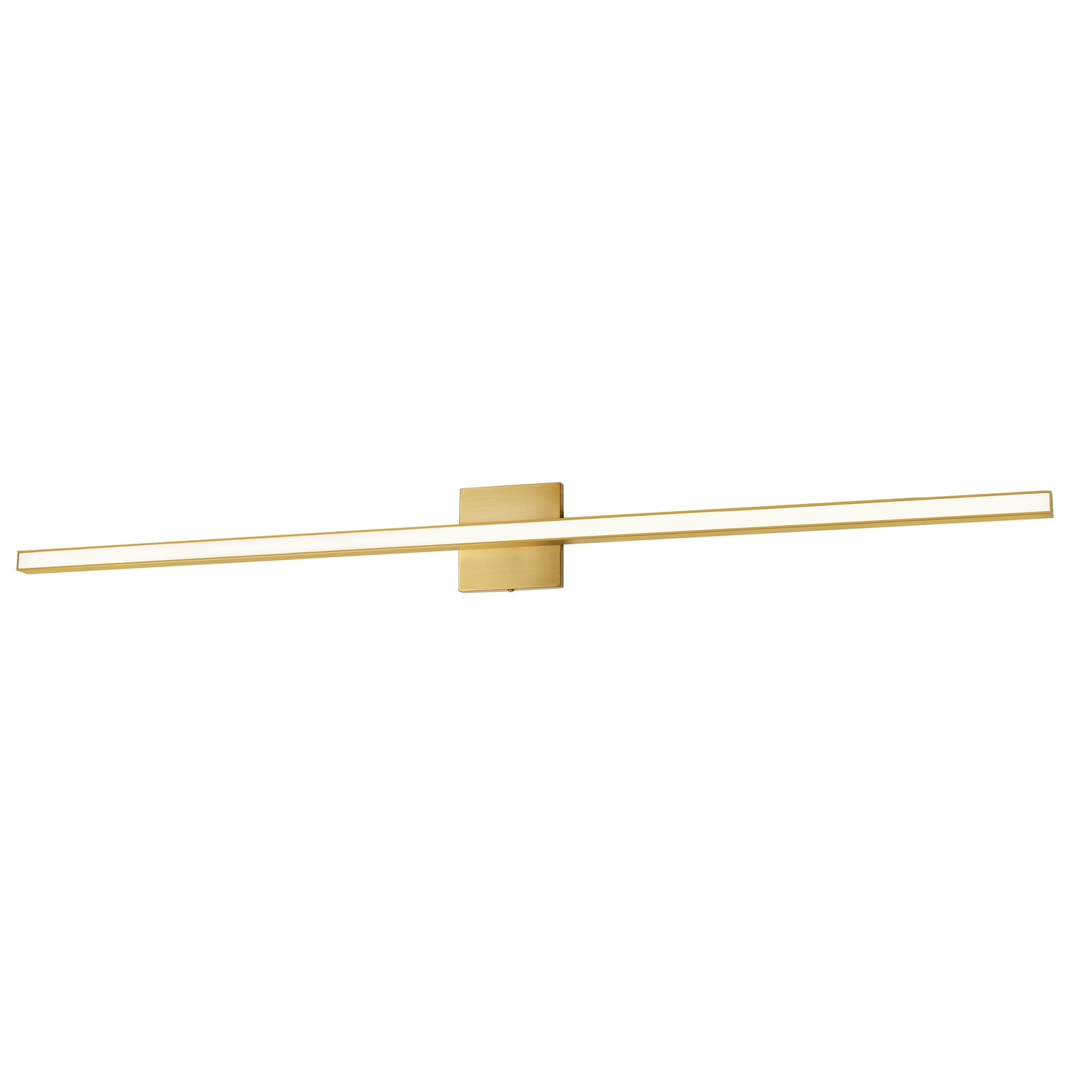 Picture of Dainolite ARL-4836LEDW-AGB 48 in. Arandel Aged Brass 36W Vanity Wall Light with Acrylic Diffuser&#44; Brass & White
