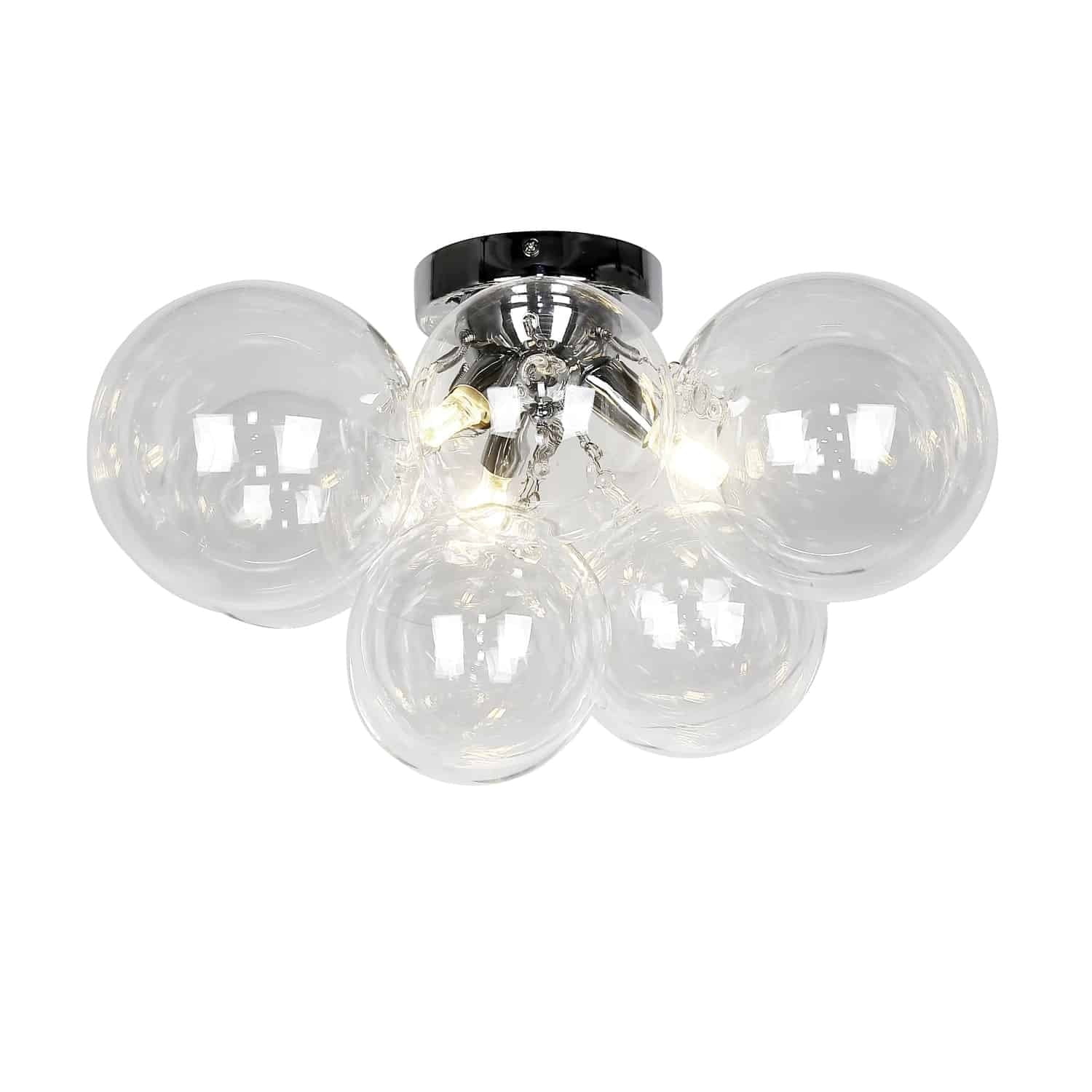 Picture of Dainolite CMT-143FH-CLR-PC 3 Light Halogen Flush Mount - Polished Chrome with Clear Glass