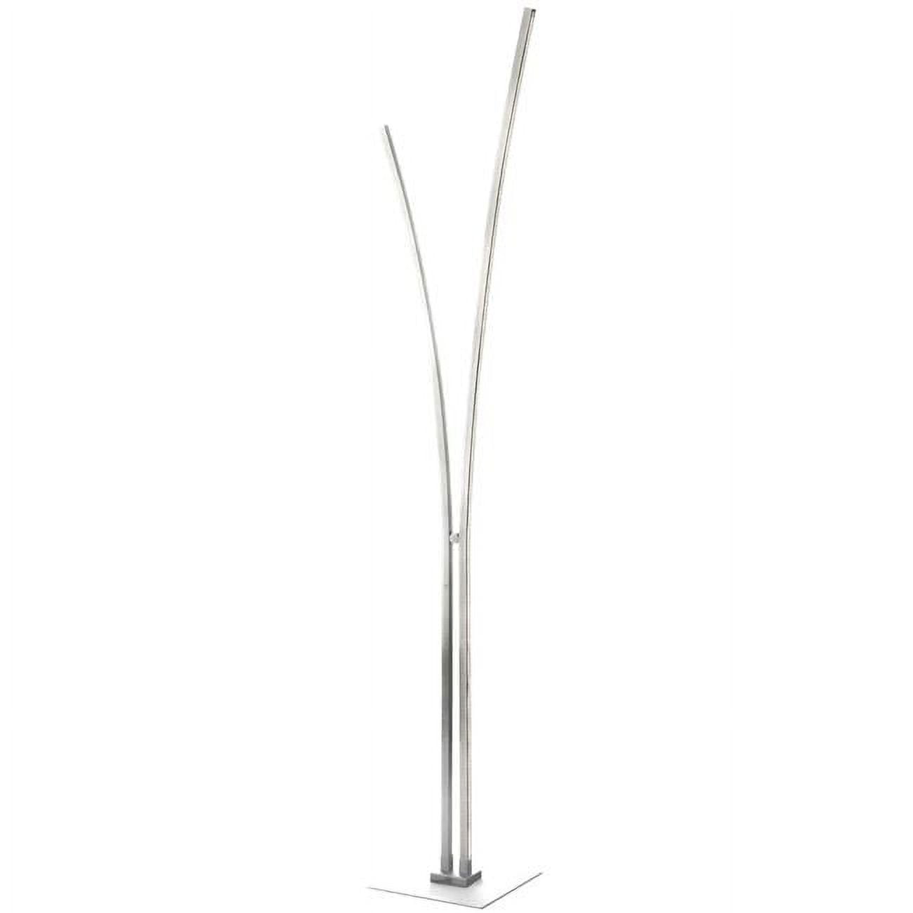 Picture of Dainolite VIN-6536LEDF-SV 34W Floor Lamp, Silver with White Acrylic Diffuser