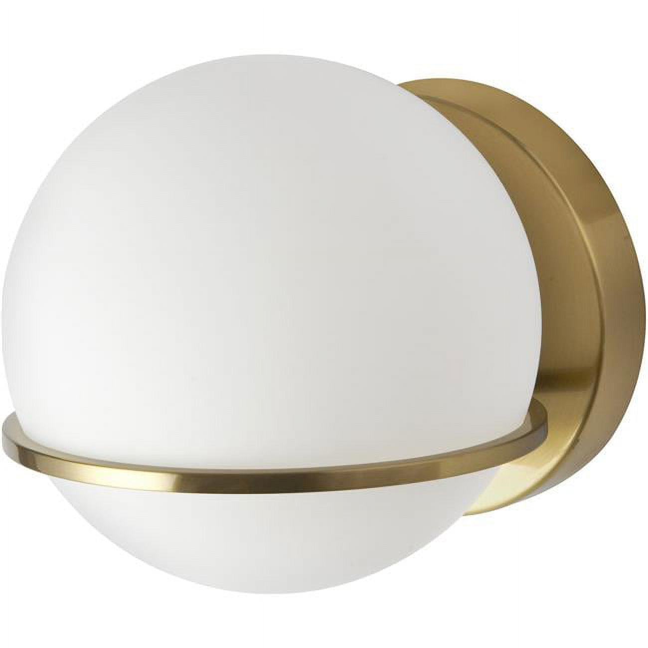 Picture of Dainolite SOF-61W-AGB 1 Light Halogen Wall Sconce, Aged Brass with White Opal Glass
