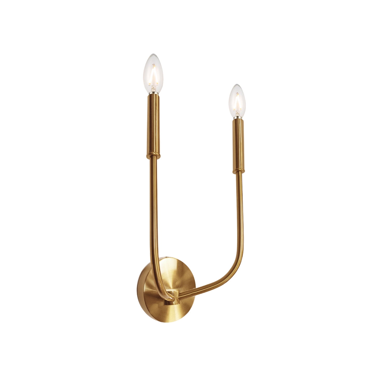 Picture of Dainolite ELN-152W-AGB 2 Light Incandescent Wall Sconce, Aged Brass