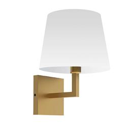 Picture of Dainolite WHN-91W-AGB-WH 1 Light Incandescent Wall Sconce, Aged Brass with White Shade