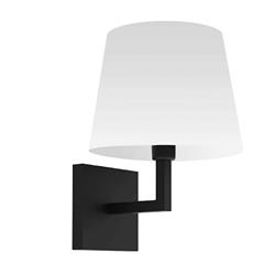 Picture of Dainolite WHN-91W-MB-WH 1 Light Incandescent Wall Sconce, Matte Black with White Shade