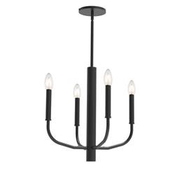 Eleanor 4 Light Incandescent Chandelier, Matte Black -  StarBrite, ST2939348