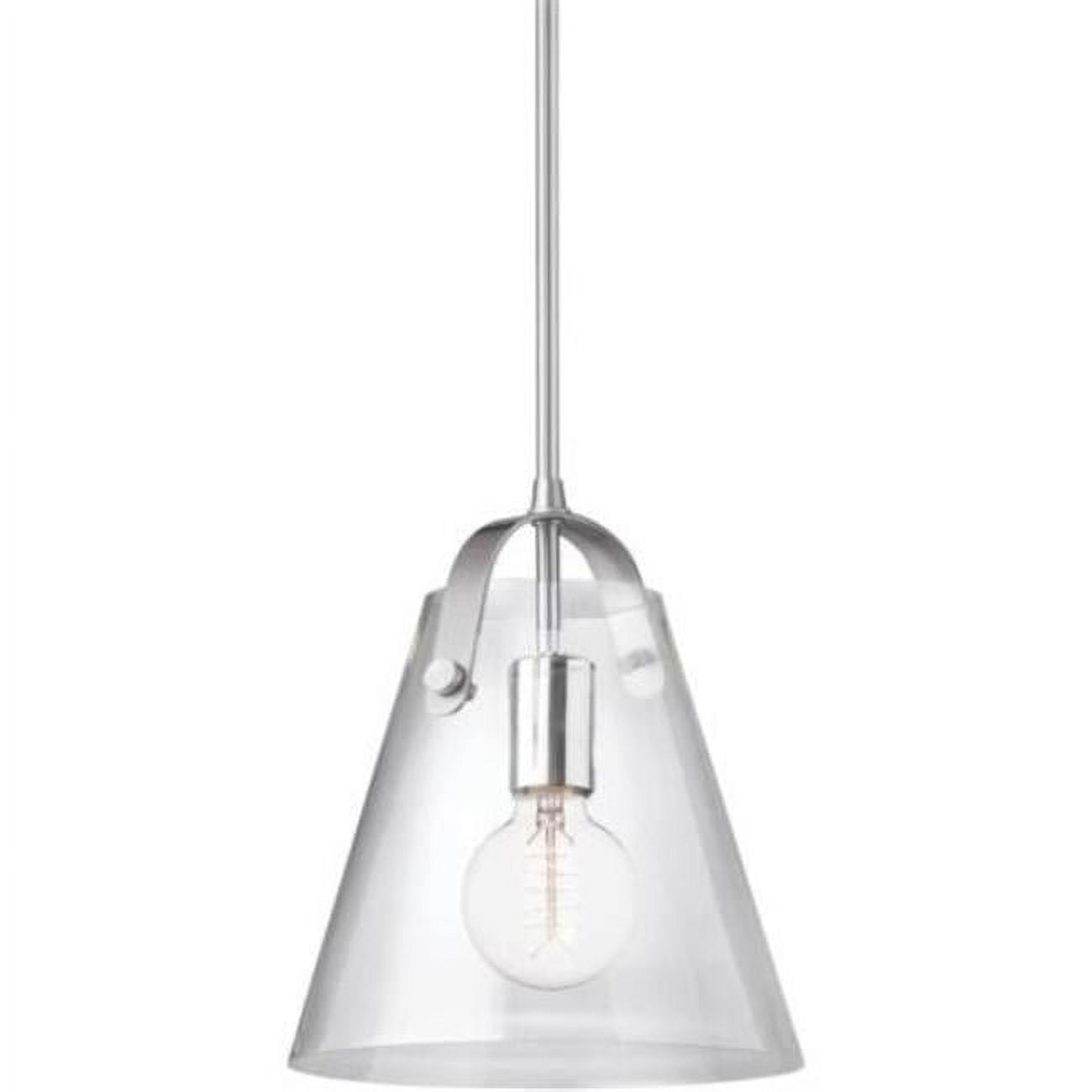 Picture of Dainolite 871-91P-PC Polly 1 Light Incandescent Pendant, Polished Chrome with Clear Glass