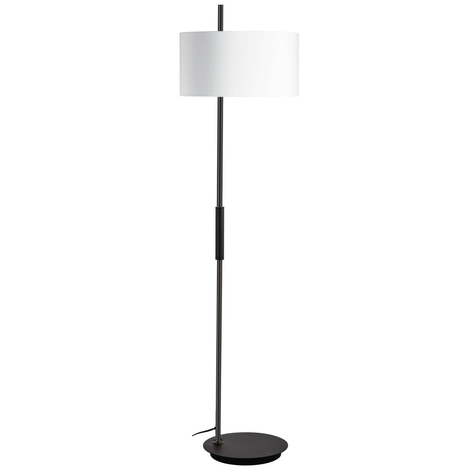 Picture of Dainolite FTG-622F-MB-WH 1 Light Incandescent Floor Lamp, Matte Black with White Shade