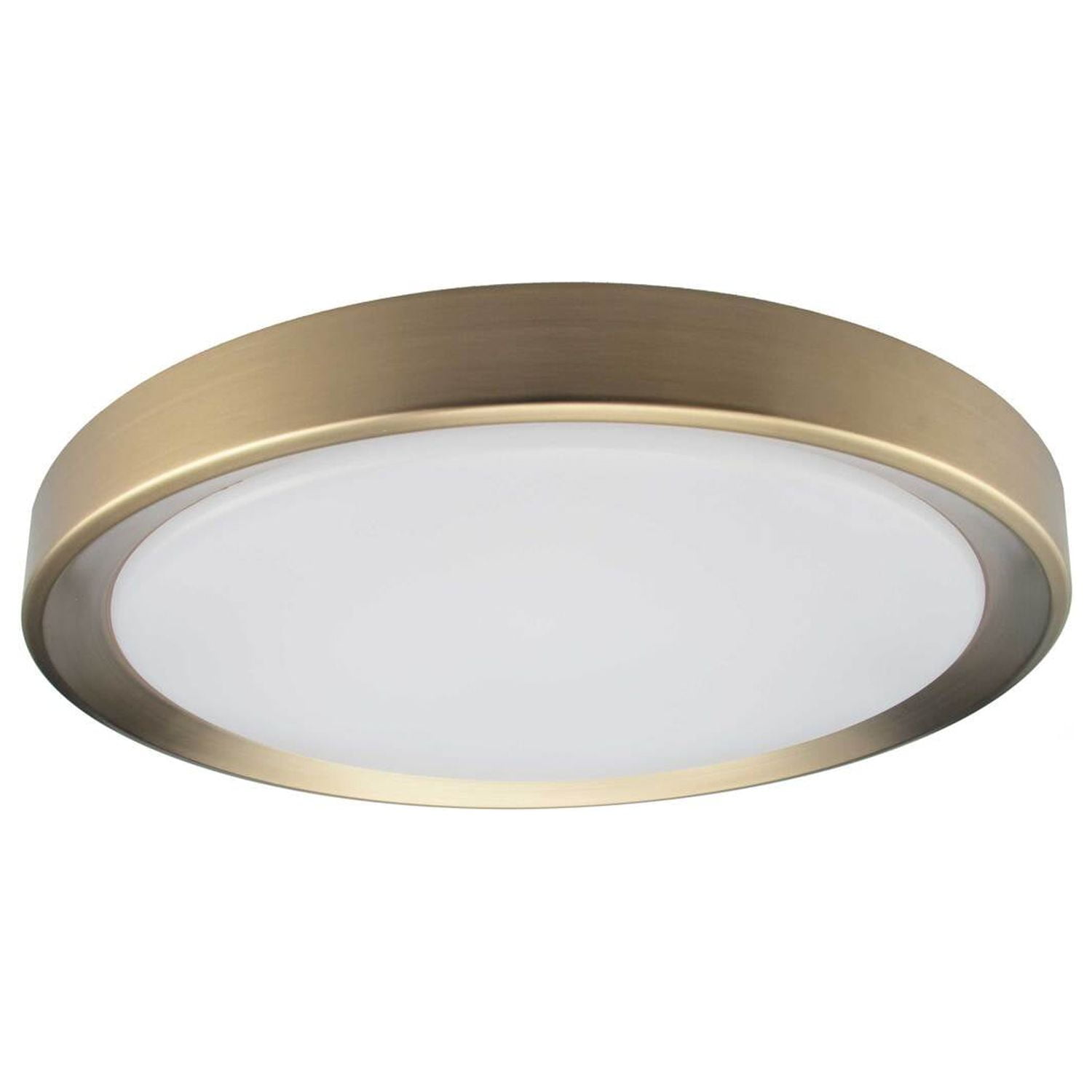 Picture of Dainolite FYN-1224LEDFH-AGB 24W Flush Mount&#44; Aged Brass with White Diffuser - 2 x 11.75 x 11.75 in.
