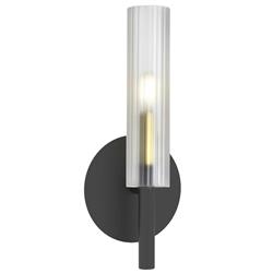 Picture of Dainolite WAN-171W-MB-AGB-FR 1 Light Incandescent Frosted Glass Wand Wall Sconce Matte Black & Aged Brass