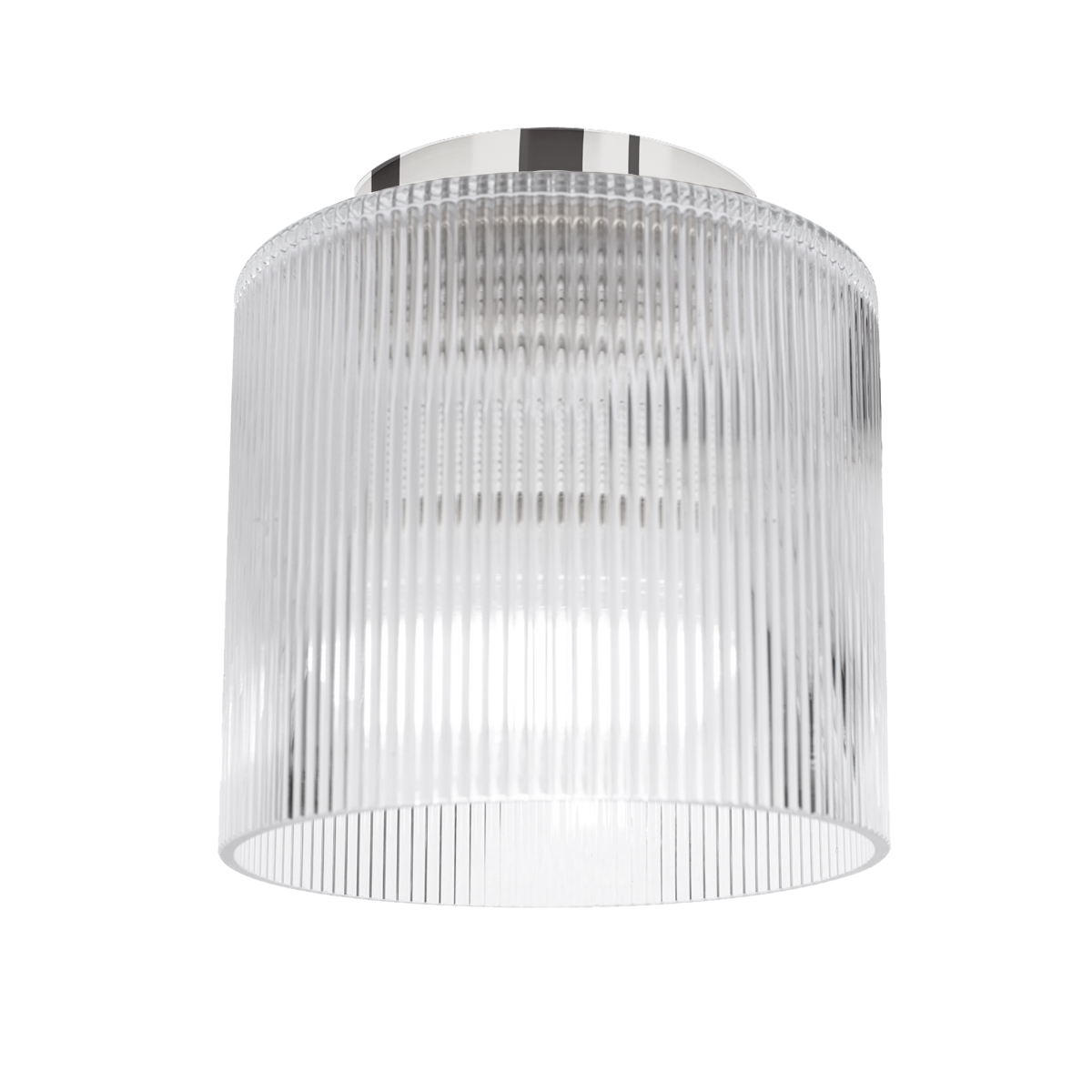 Picture of Dainolite NAD-71FH-PC-FL 7 in. Nadine 1 Light Flush Mount Ceiling Light&#44; Polished Chrome