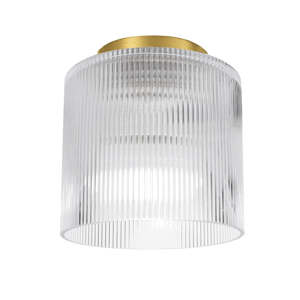 Picture of Dainolite NAD-71FH-AGB-FL 7 in. Nadine 1 Light Flush Mount Ceiling Light&#44; Aged Brass