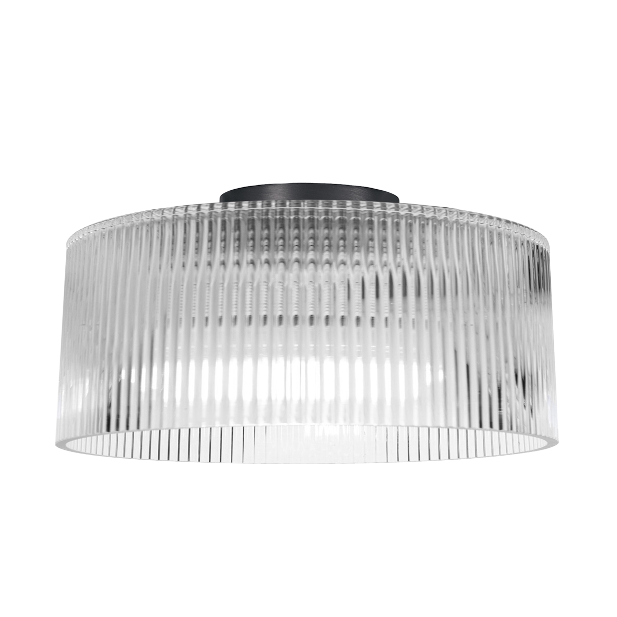 Picture of Dainolite NAD-123FH-MB-FL 11.75 in. Nadine 1 Light Flush Mount Ceiling Light&#44; Matte Black