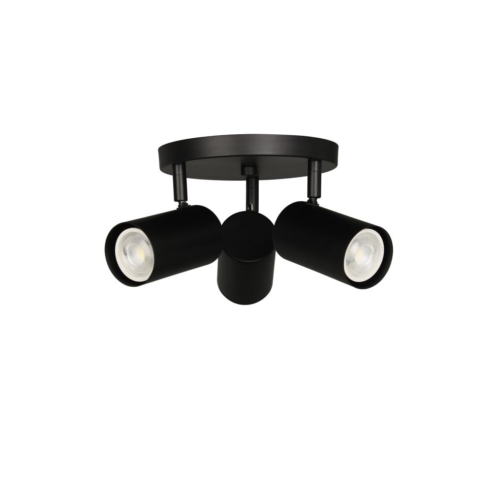Picture of Dainolite TAY-123SF-MB 13 in. 3 Light Spotlight&#44; Matte Black