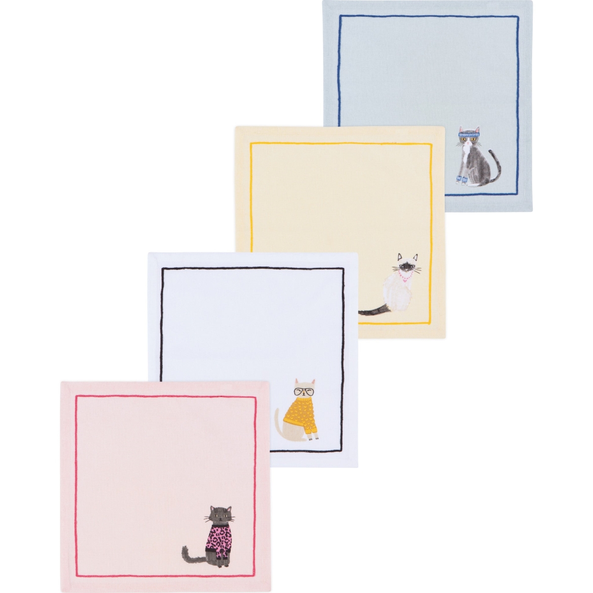 Picture of Danica Brands 1183003 Feline Fine Cocktail Napkins, Set of 4