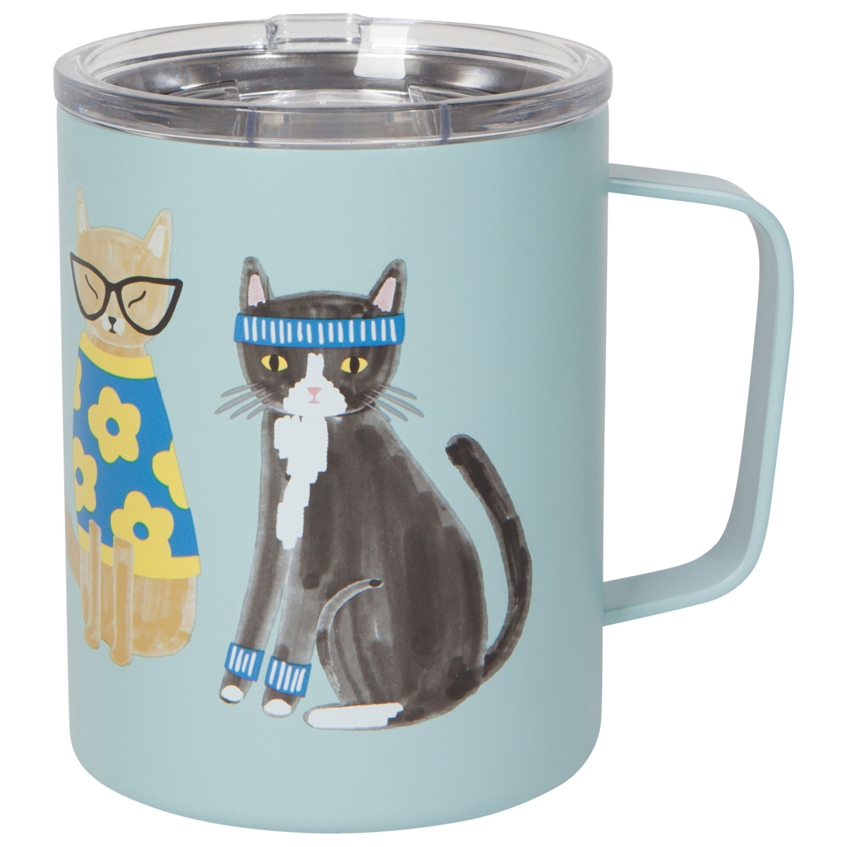 Picture of Danica Brands 5263502 12 oz Feline Fine Travel Mug