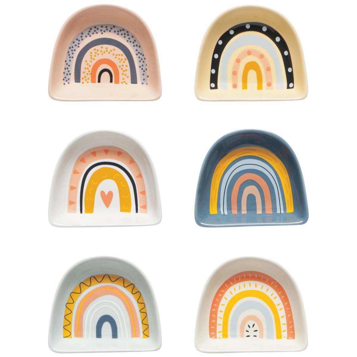 Picture of Danica Brands L163501 2 oz Rainbows Pinch Bowls, Set of 6